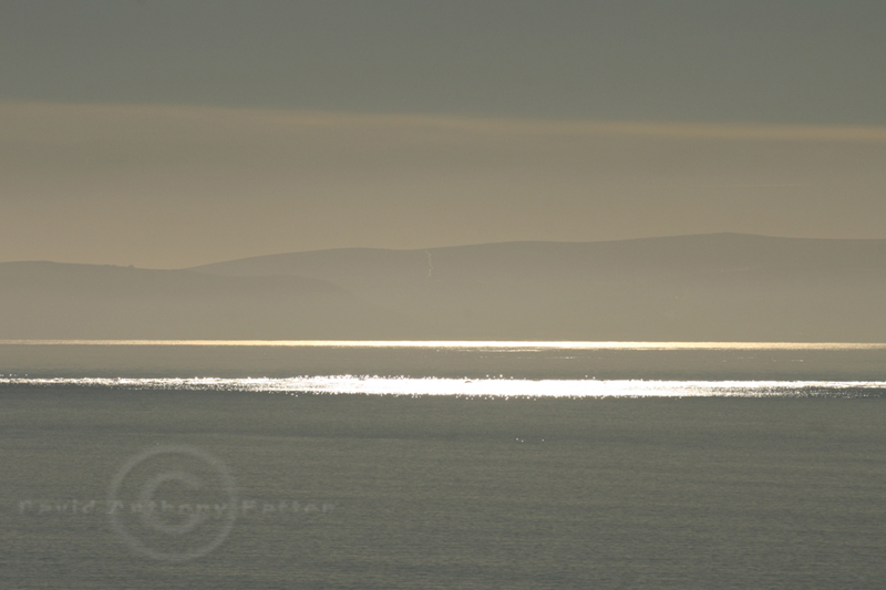 Photo on Canvas of Somerset across Bristol Channel from Ogmore by Sea and Porthcawl Wales