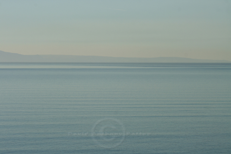 Photo on Canvas of Somerset across Bristol Channel from Ogmore by Sea and Porthcawl Wales