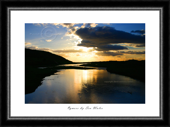 Sunset photo of Ogmore Estuary