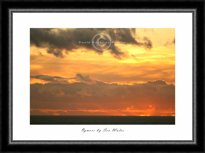 Photo of Golden Sunset at Ogmore by Sea Wales by David Anthony Batten