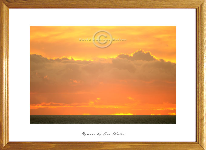 Photo of Golden Sunset at Ogmore by Sea Wales by David Anthony Batten