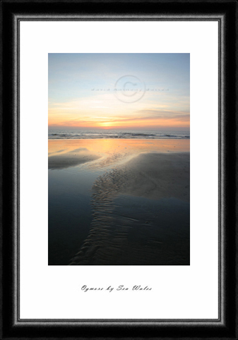 Ogmore by Sea sunset over Hardies Bay Wales UK