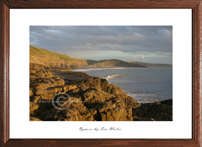 Photo cliffs to Southerndown from Hardies Bay  Ogmore by Sea Wales UK by David Anthony batten