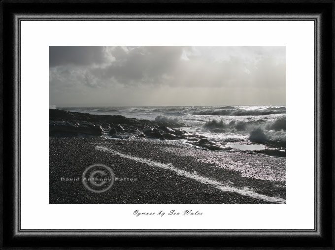 Black and white Photographs of  Ogmore by Sea Wales by David Anthony Batten