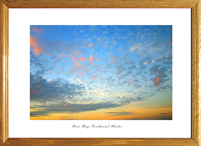 photo of sunset over rest bay in porthcawl wales by david anthony batten