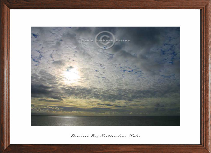 photo of cloud formation over southerndown bay wales