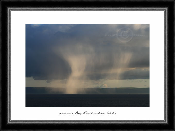 Photo of Rain Burts over Bristol channel sommerset