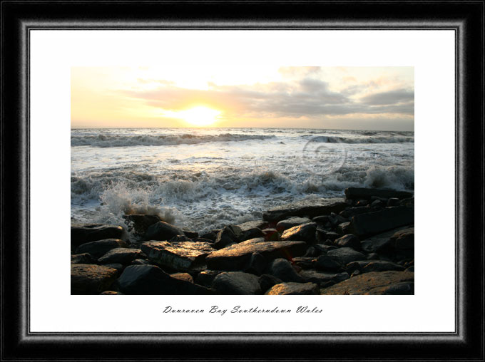 Photo of sun on rocksc at Southerndown Wales