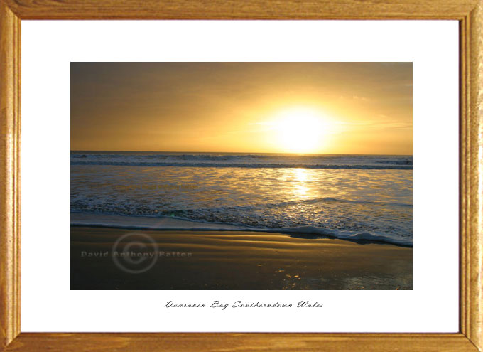 sunset photograph of southerndown bay wales