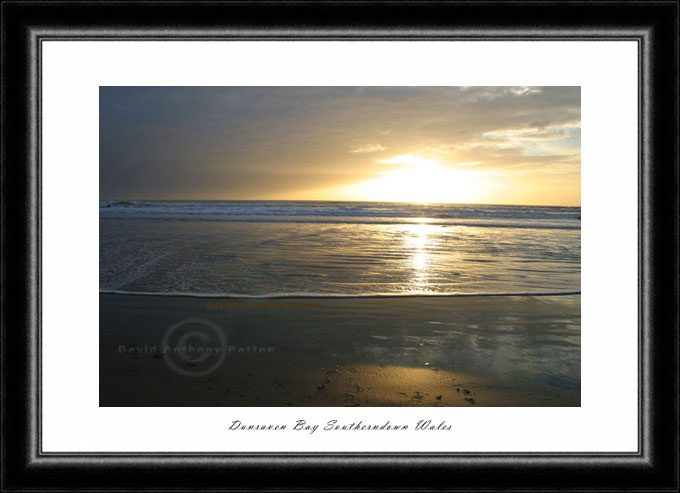 sunset photo of southerndown bay wales