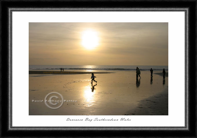 bronze sunset photo of southerndown bay