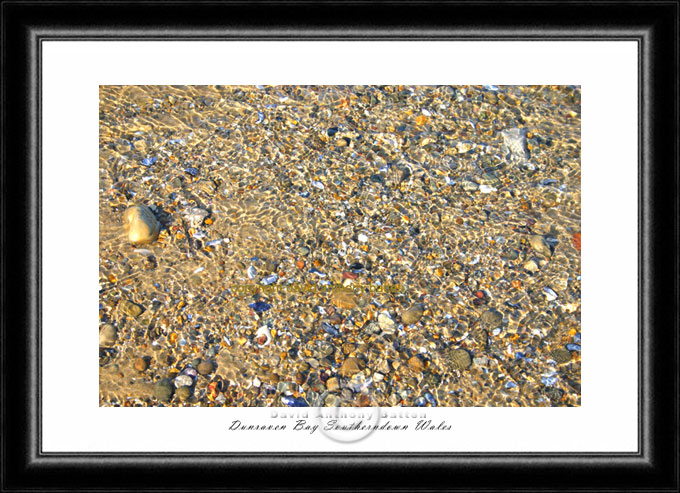 photo of shinle under water at dunraven bay wales by david anthony batten